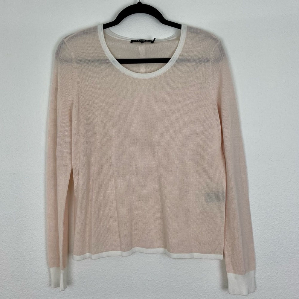 💔SOLD💔Rag & Bone Knit Mesh Long Sleeved Top Size Small